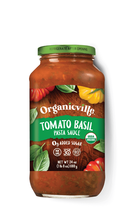 Tomato Basil Pasta Sauce Organicville 7566